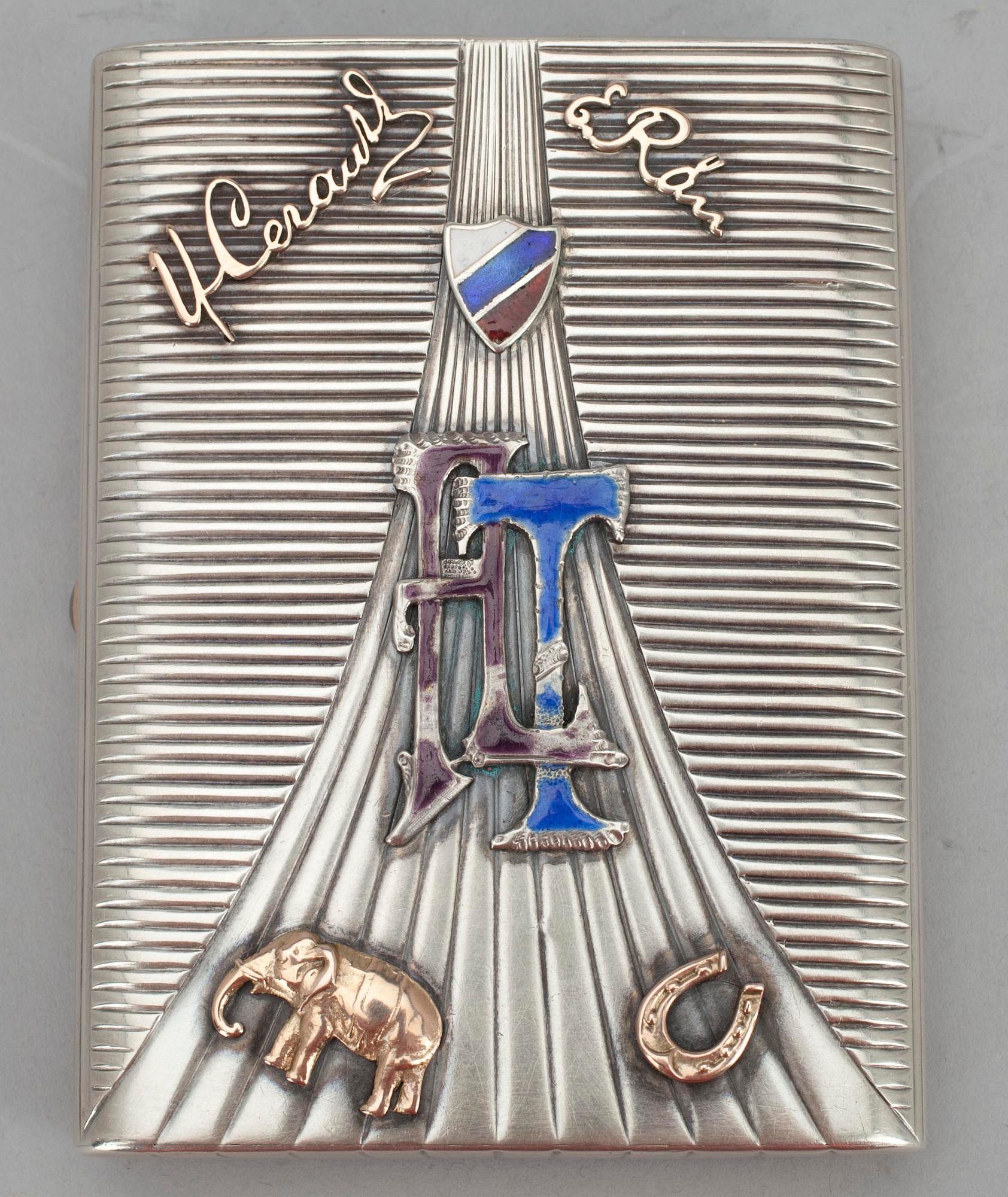 SAVUKEKOTELO, hopeaa, Venäjä, 1900-luvun alku. Paino 191 g.