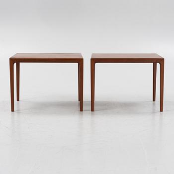 Bertil Fridhagen, a pair of teak side tables from Bodafors, 1960's.
