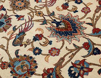 SEMI-ANTIQUE QUM PART SILK.