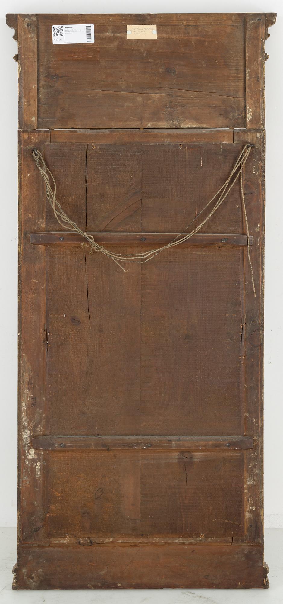 SPEGEL, av Eric Wahlberg (mästare i Stockholm 1788-1811). Sengustaviansk.