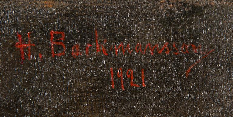 Hugo Backmansson, Self-Portrait.