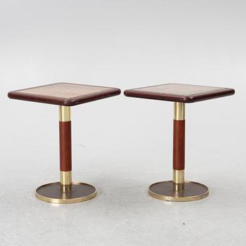 Side tables, a pair, 1970s.