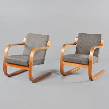ALVAR AALTO, ett par fåtöljer, omkring 1900-talets mitt.