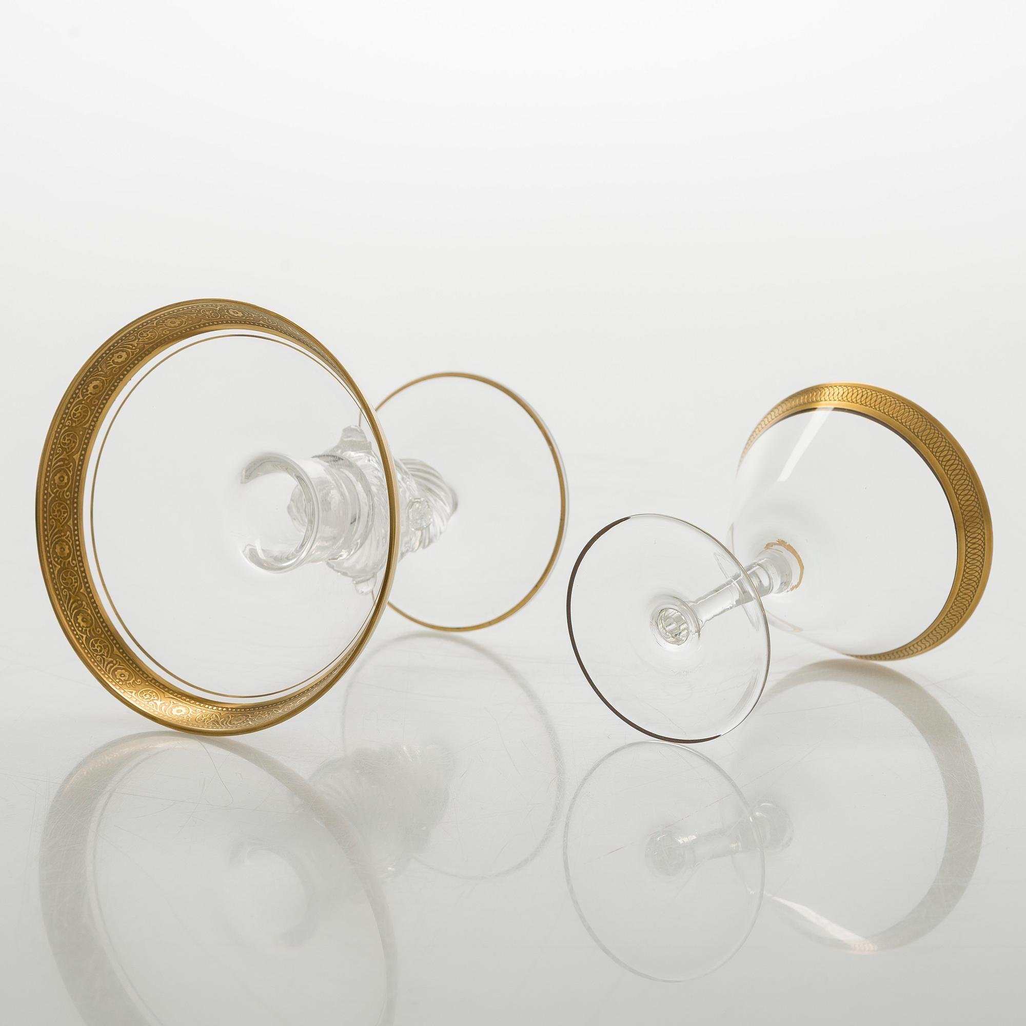 A mid-20th century glass service, 71-pieces.