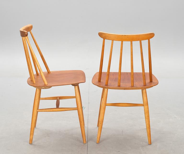 STOLAR, 6 st, "Fanett", Ilmari Tapiovaara, Edsbyverken, 1950/1960-tal.