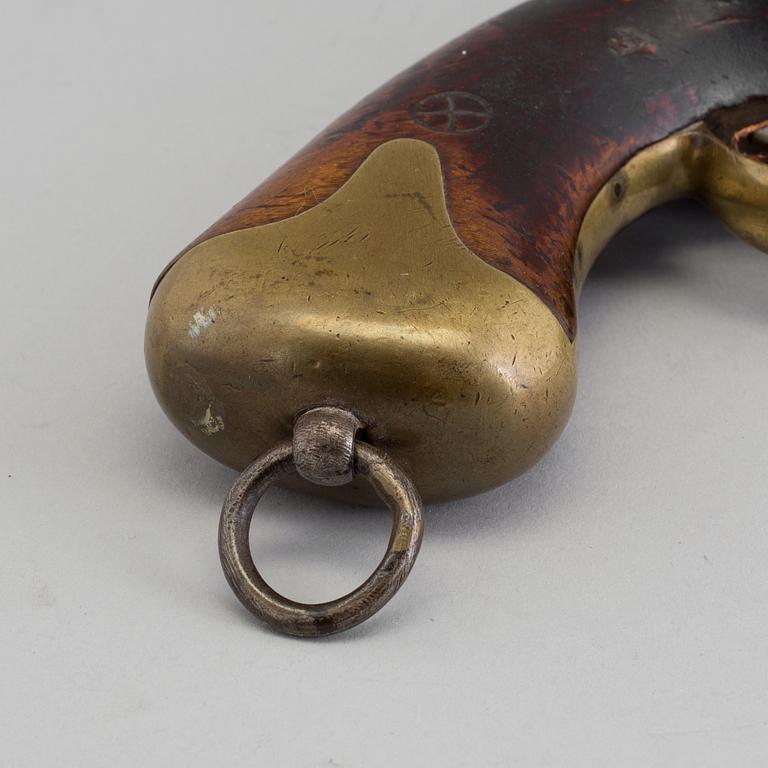 A Swedish royal navy percussion pistol from the first half of the 19th century.