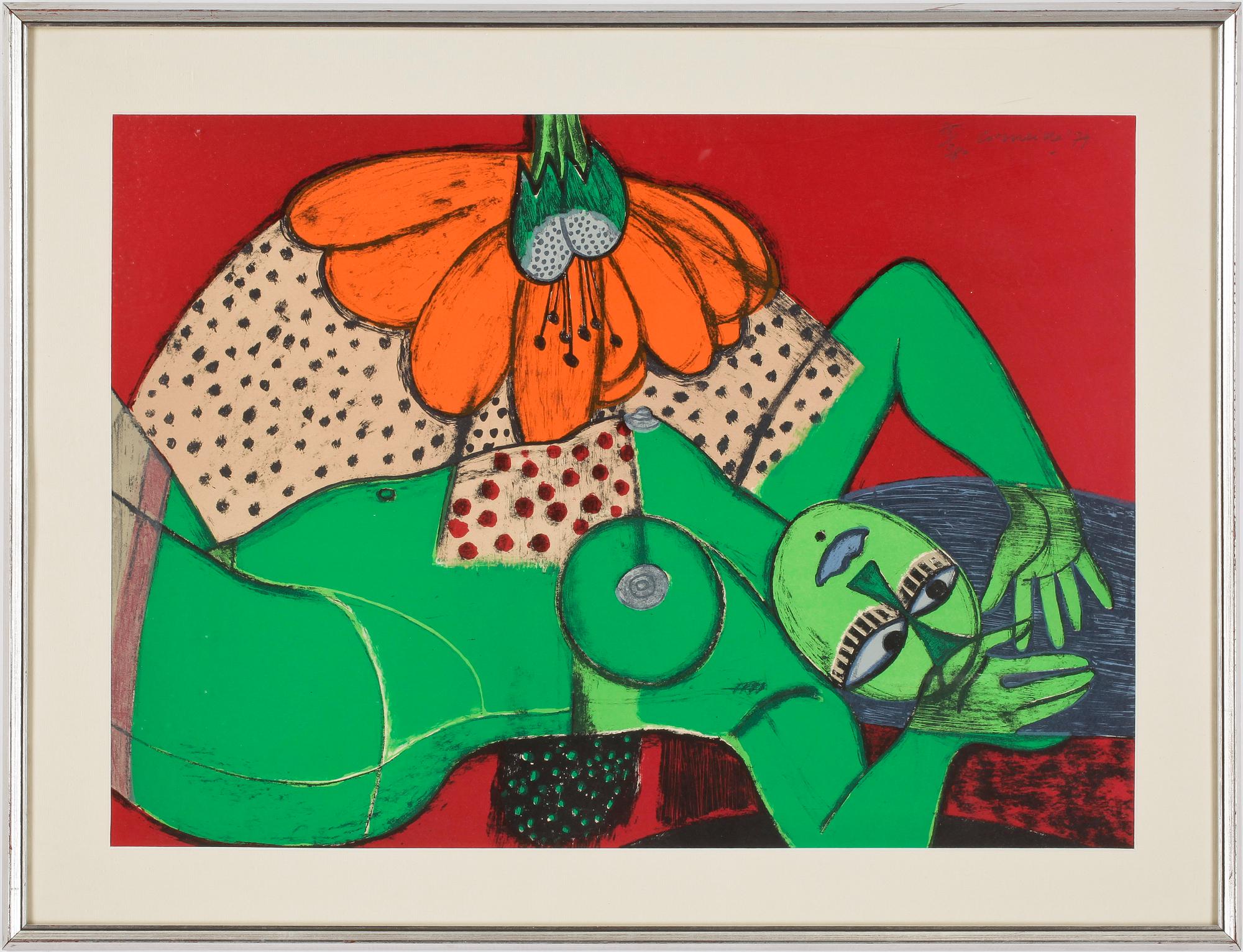 BEVERLOO CORNEILLE,  färglitografi, signerad, daterad -79 o numrerad 85/380.