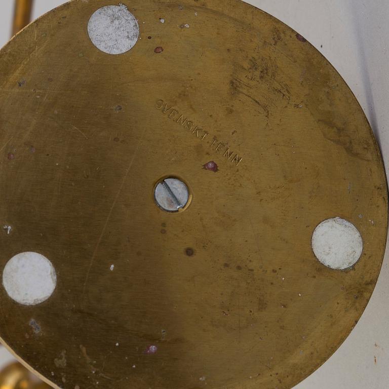 ESTRID ERICSON, ljusstakar ett par, "Kulan", mässing, Firma Svenskt Tenn.