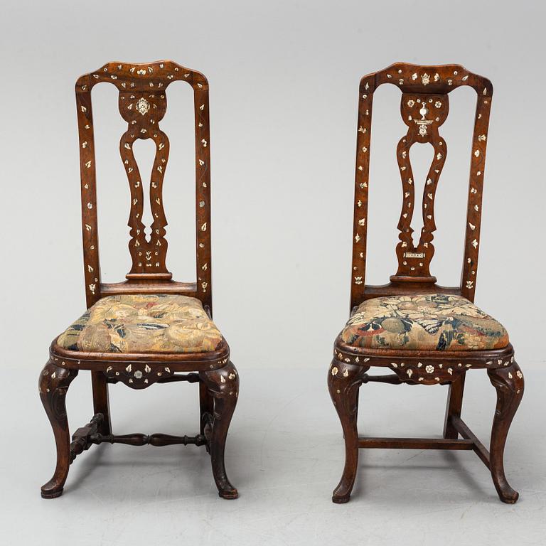 Two 18th century chairs, England / Holland.