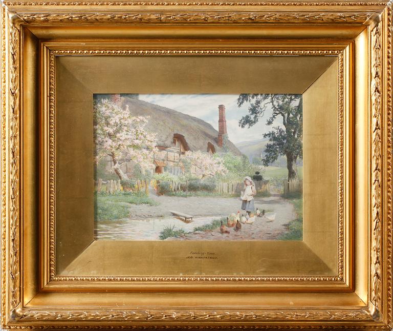 A aquarelle painting signed by JOSEPH KIRKPATRICK.