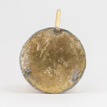 A 19th century brass champagne cooler.