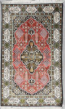 MATTA, old Ghom, silk. Ca 167 x 101 cm.