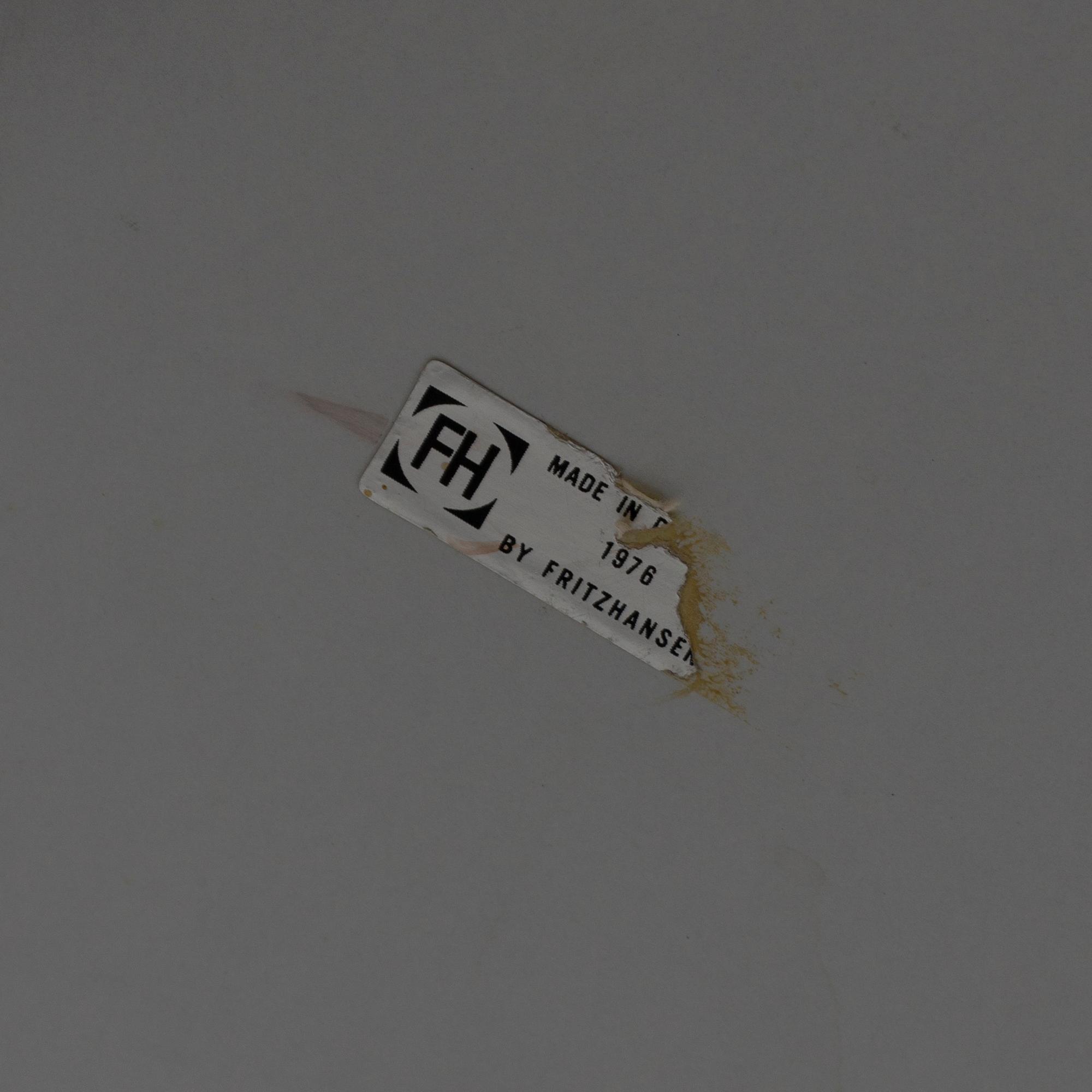 A "Superellips" table by Bruno Mathsson and Piet Hein for Fritz Hansen.