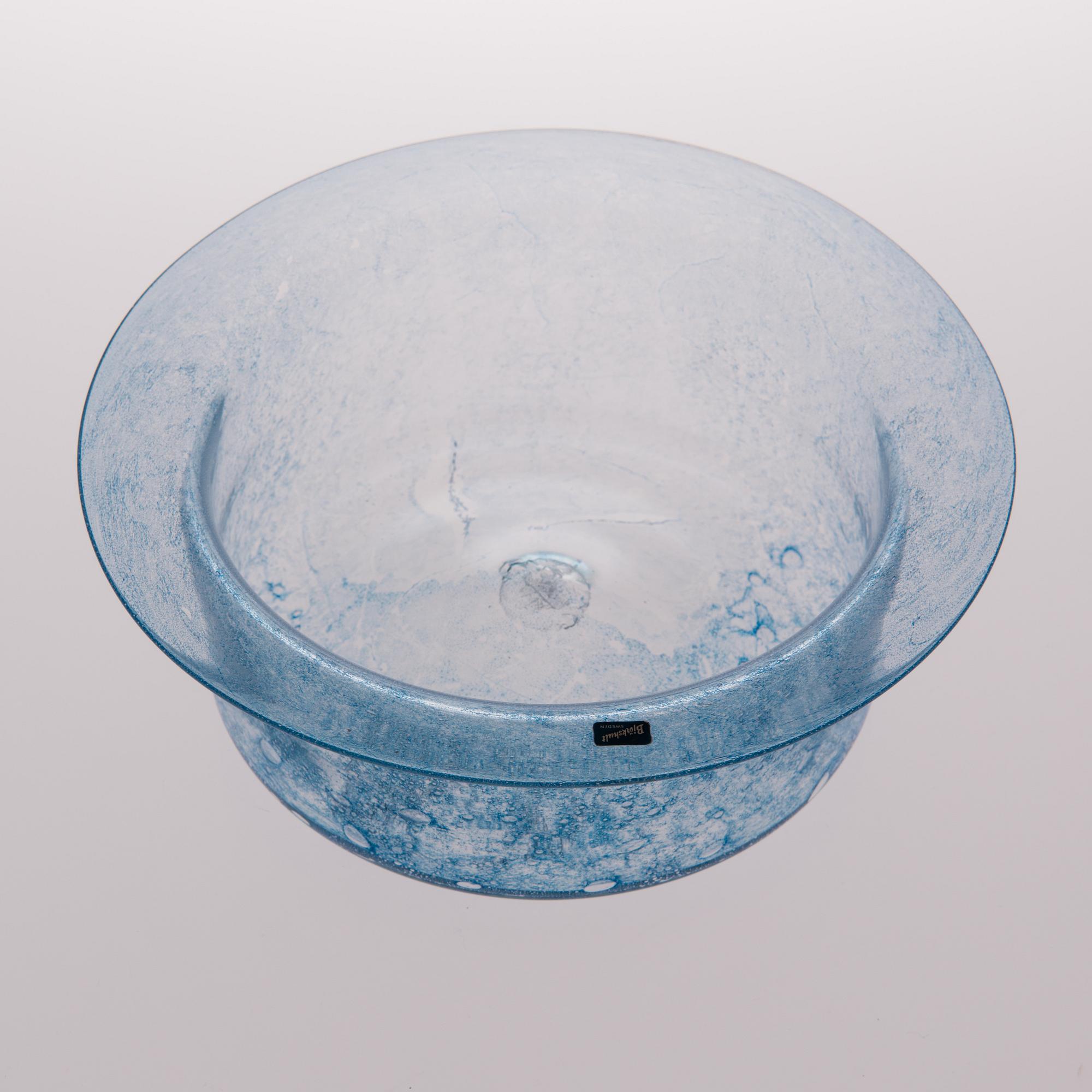 a glass bowl, Hans-Christian Wagner for Björkshult, 1960s/1970s.