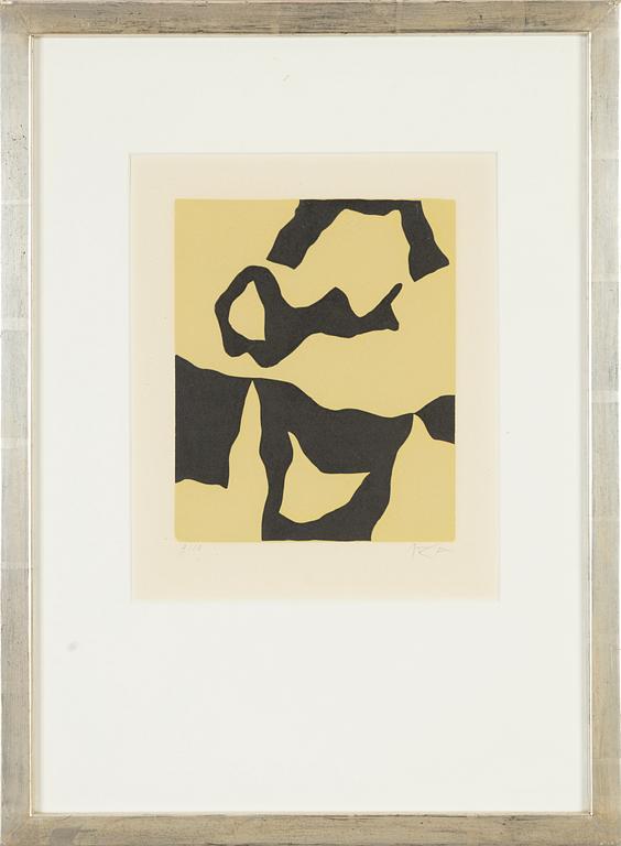 Jean Arp, färglitografi, signerad och numrerad 9/10.