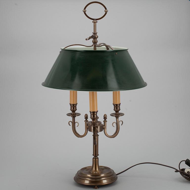 BORDSLAMPA, sk "Lampe à bouillotte", 1900-talets slut.