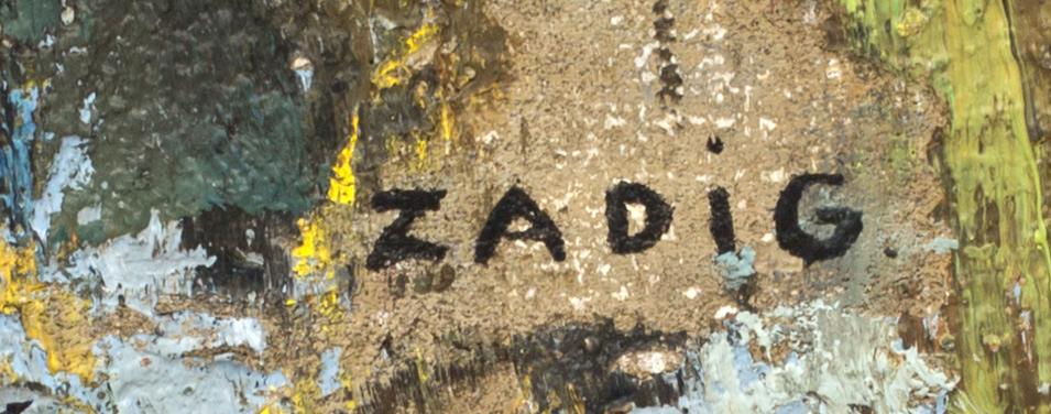 JACQUES ZADIG, olja på duk, signerad.