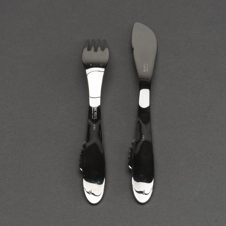 12+12 FISH CUTLERY "NOBEL" Gunnar Cyrén Gense.