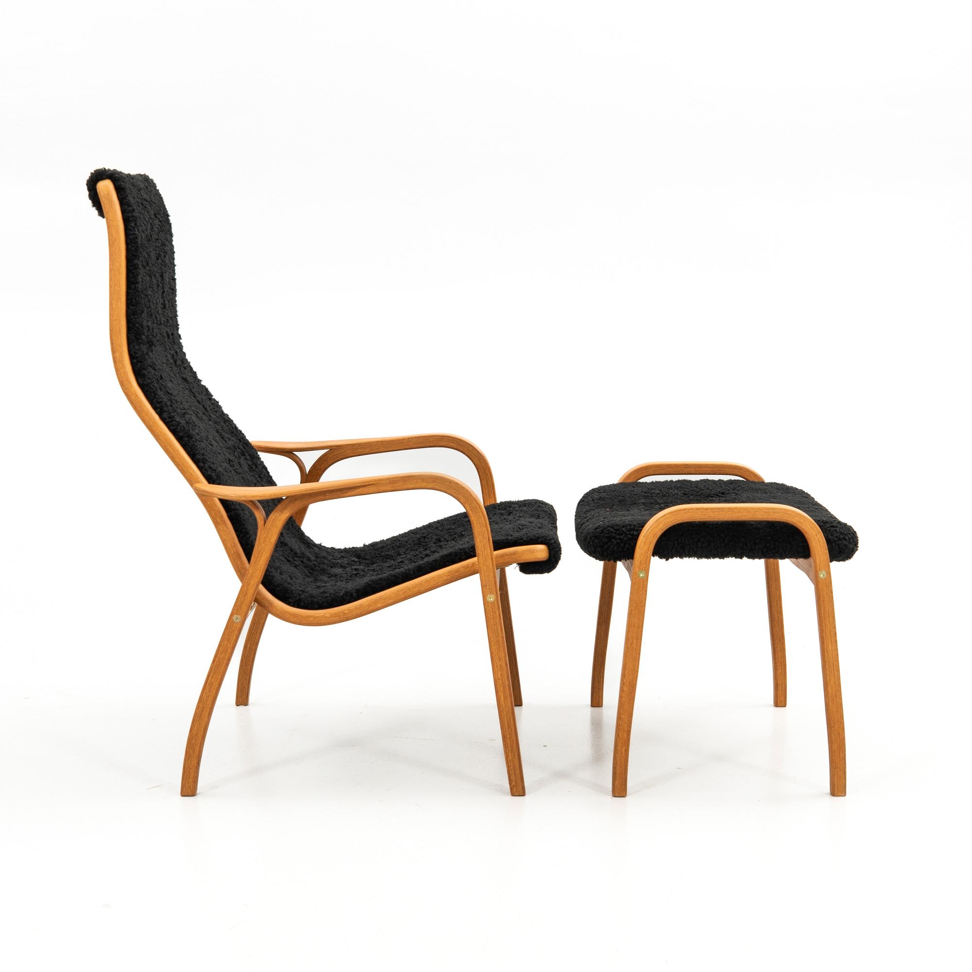Yngve Ekström, armchair with footstool, "Lamino", Swedese.