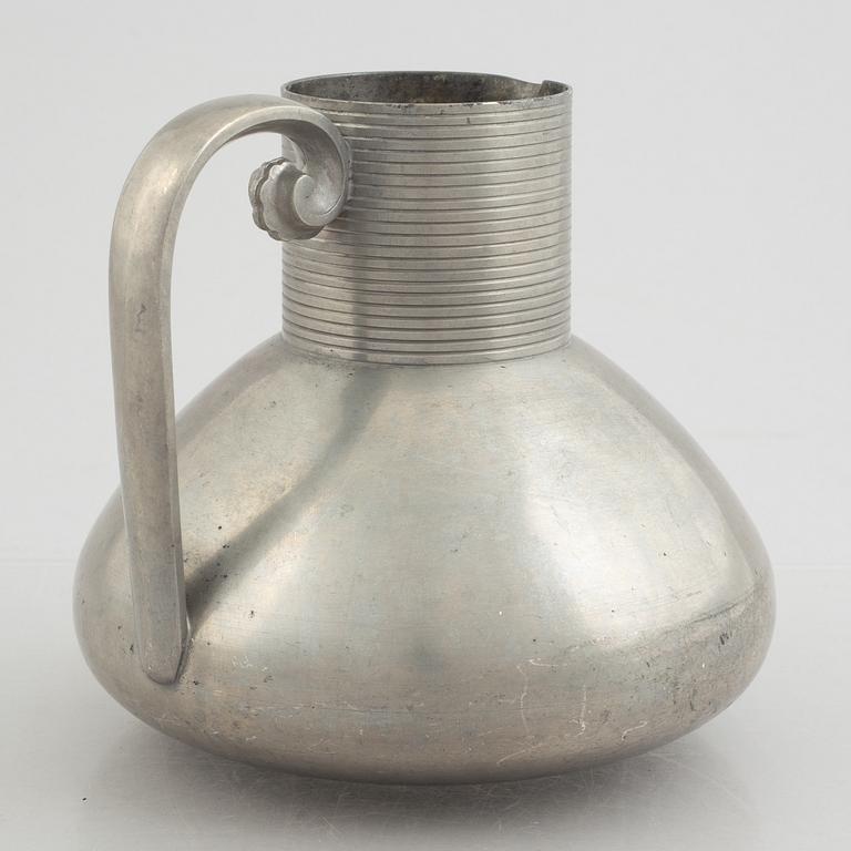 Sylvia Stave, a pewter jug model "5769", C.G. Hallberg, Stockholm, 1934.