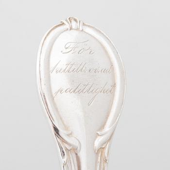 Gustaf Möllenborg, A silver cutlery, “Prins Fredrik”, Stockholm, including 1876 (24 pieces).