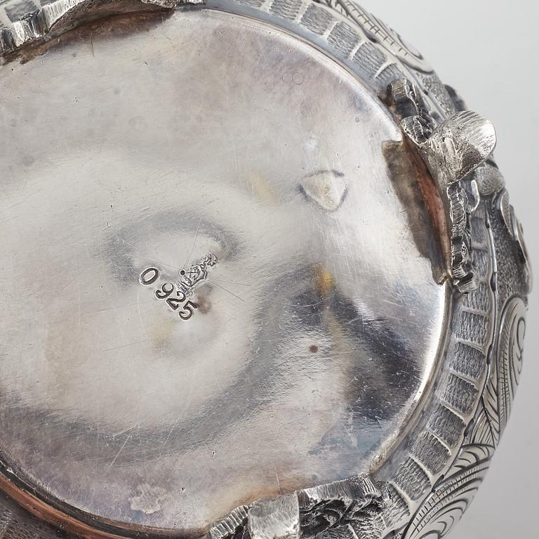 Kaffe- och teservis, 5 delar, sterling silver, 1900-tal, ATN, Bogota, Colombia.