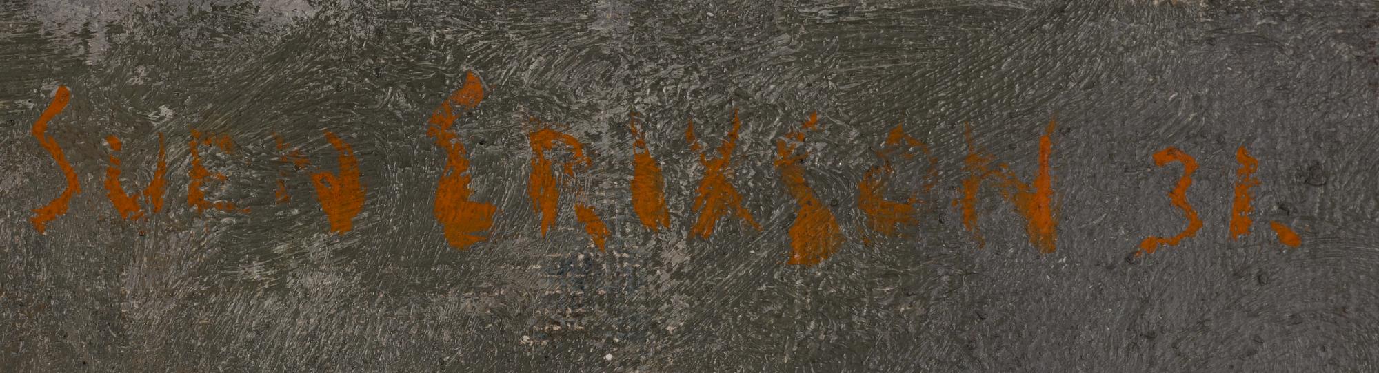 Sven X:et Erixson, Från Bror Hjorths ateljé i Paris.