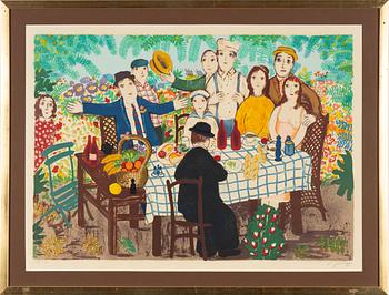 Lennart Jirlow, "Vännerna kring trädgårdsbordet".