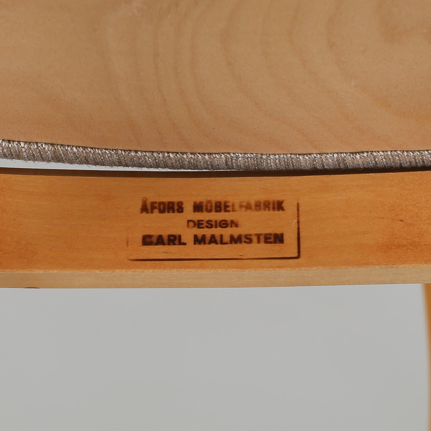 MATBORD, troligen Ikea, samt STOLAR, 6 st, "Herrgården", Carl Malmsten, 1900-talets andra hälft.