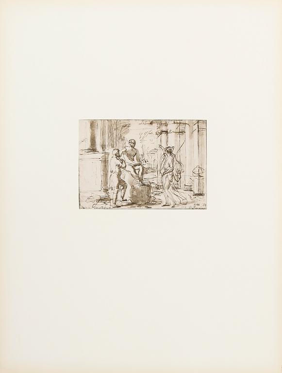 MAPP med 18 reproduktioner av Nicolas Poussin, utgiven av John Kroon. Nr 180/400.