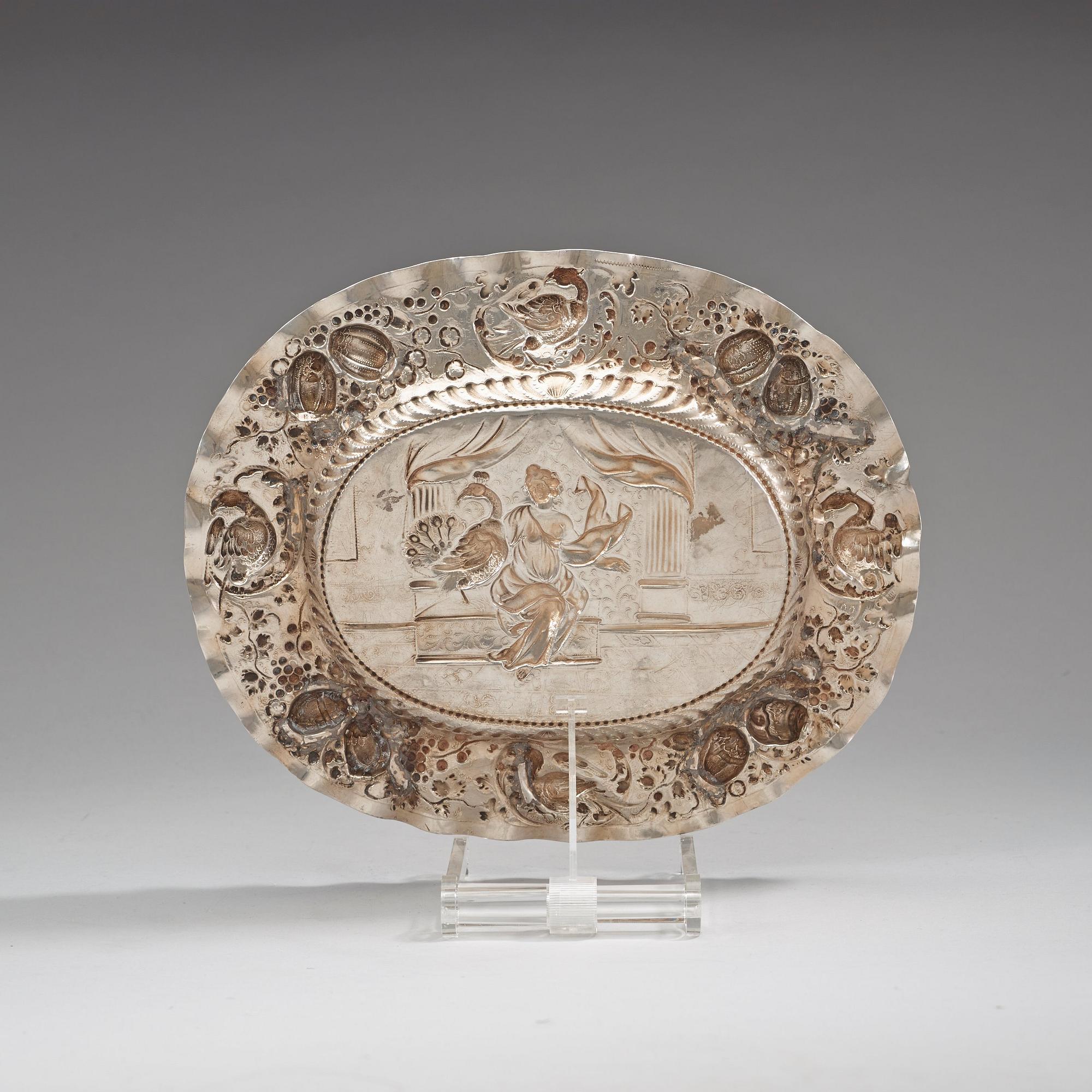 KONFEKTFAT, av Petter Bernegau, Stockholm 1707. Barock.