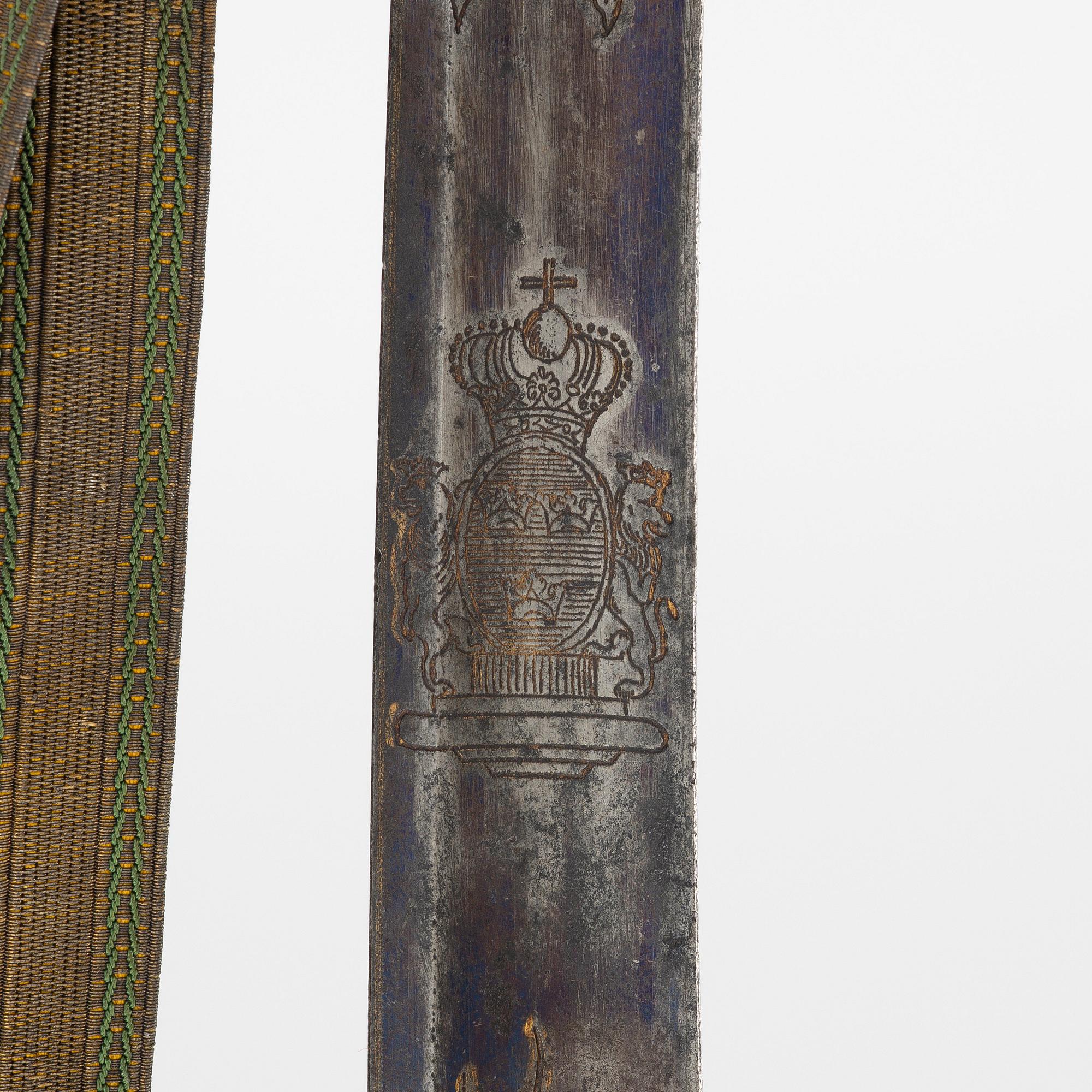 A Swedish officer's sabre from around the year 1800.
