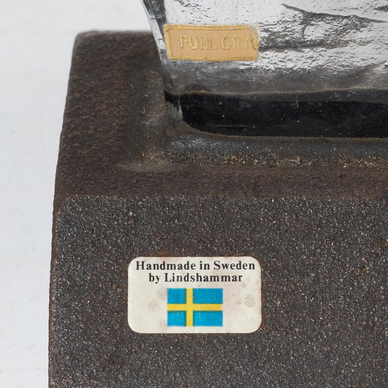 Christer Sjögren, sculpture, glass, Lindshammar.