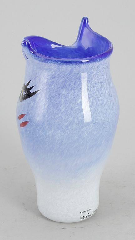 VAS, glas, Ulrica Hydman-Vallien, Kosta boda, 1900-talets andra hälft.