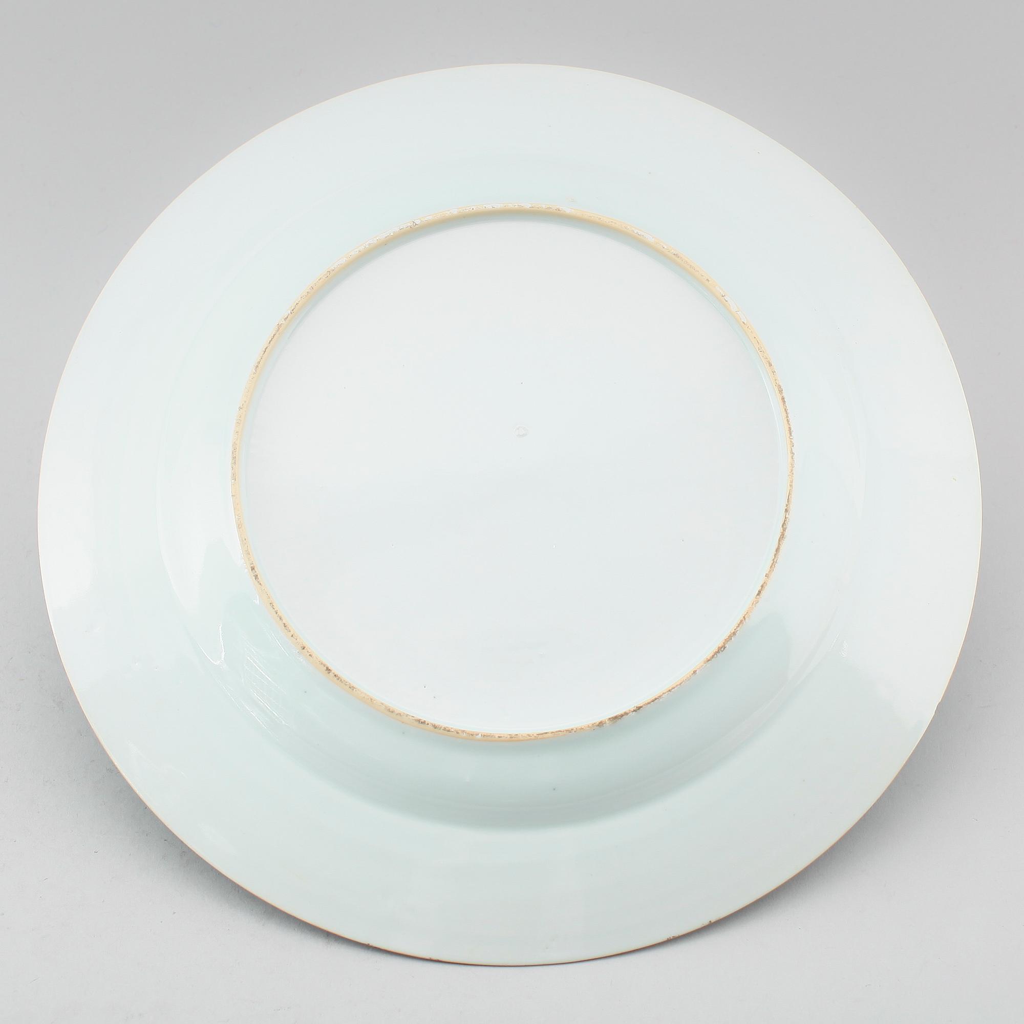 TALLRIK, porslin, Kina, Qianlong 1736-1795.