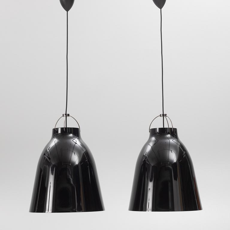 Cecilie Manz, ceiling lamps, a pair, "Caravaggio", Fritz Hansen, Denmark.