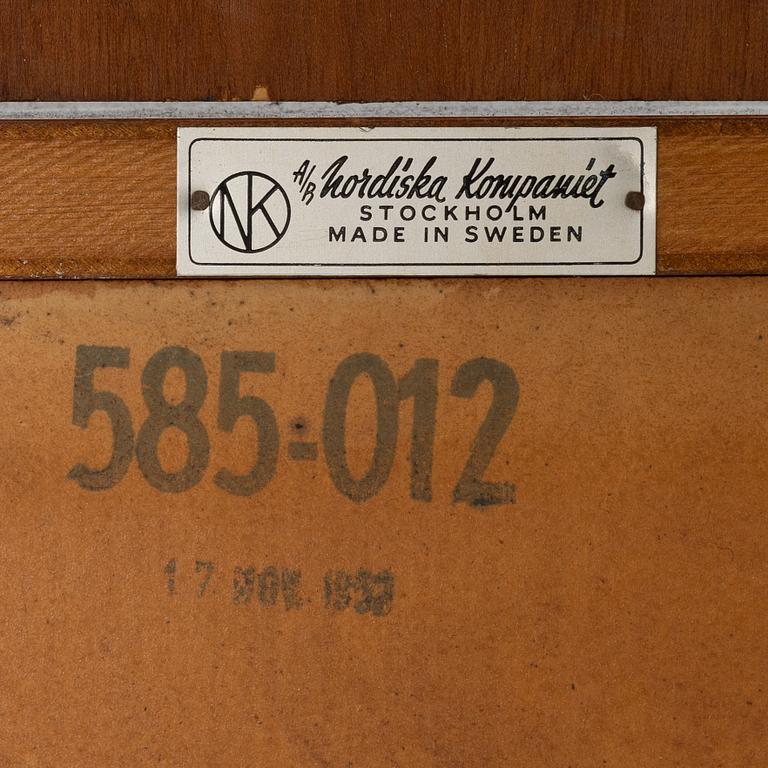 David Rosén, bookcases, 3 pcs, Nordiska Kompaniet, 1950s.