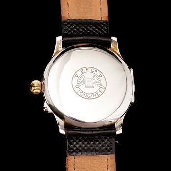 ARMBANDSUR, stål, Longines, design Charles Lindbergh.