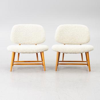 Alf Svensson, Armchairs, a pair, “TeVe”, Bra Bohag, Studio Ljungs Industrier AB, Malmö, 1950s.