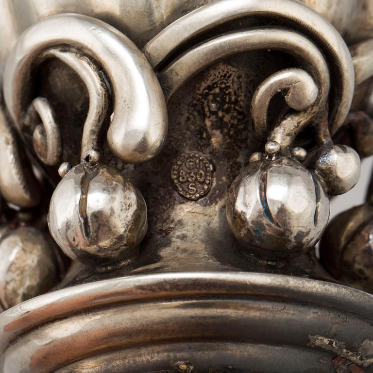 GEORG JENSEN, a silver plug for a decater, Denmark, 1915-27.