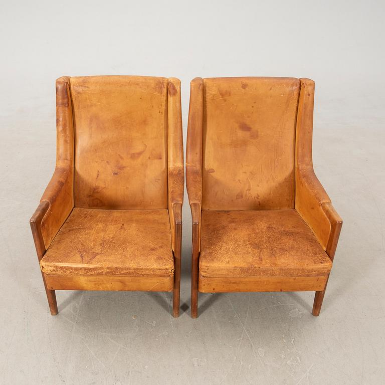 Karl Erik Ekselius, a pair of lounge chairs, 'F122' for JOC Möbel, 1950s/60s.