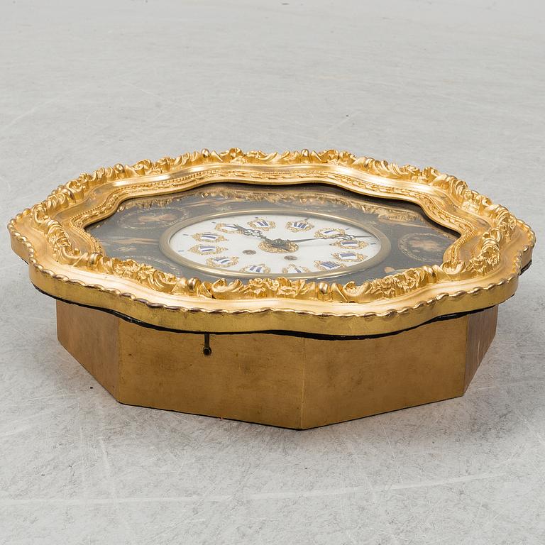 A late 19th Century wall clock, Gothenburg.