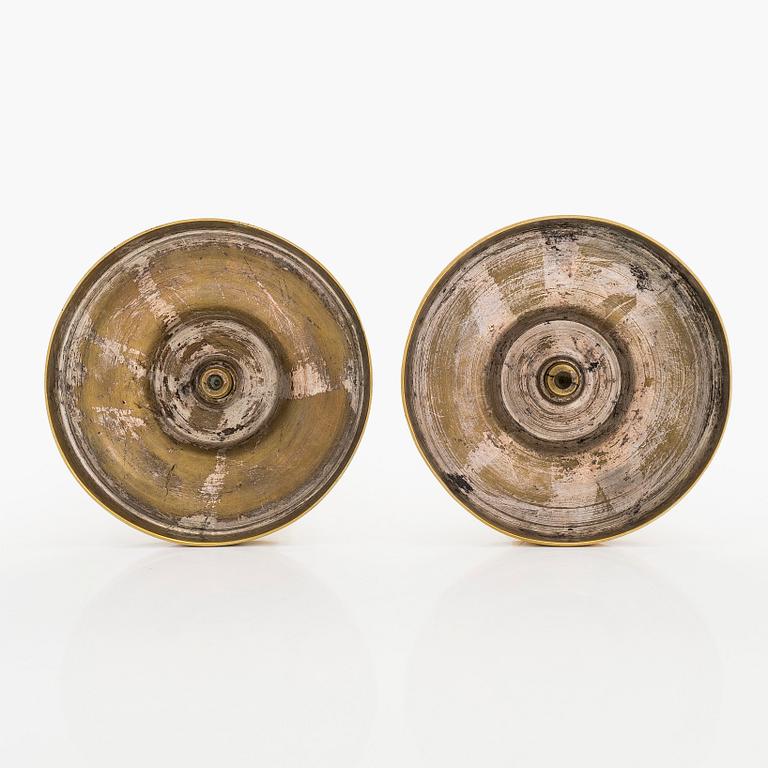 Ljusstakar, ett par 1800-talets senare hälft.