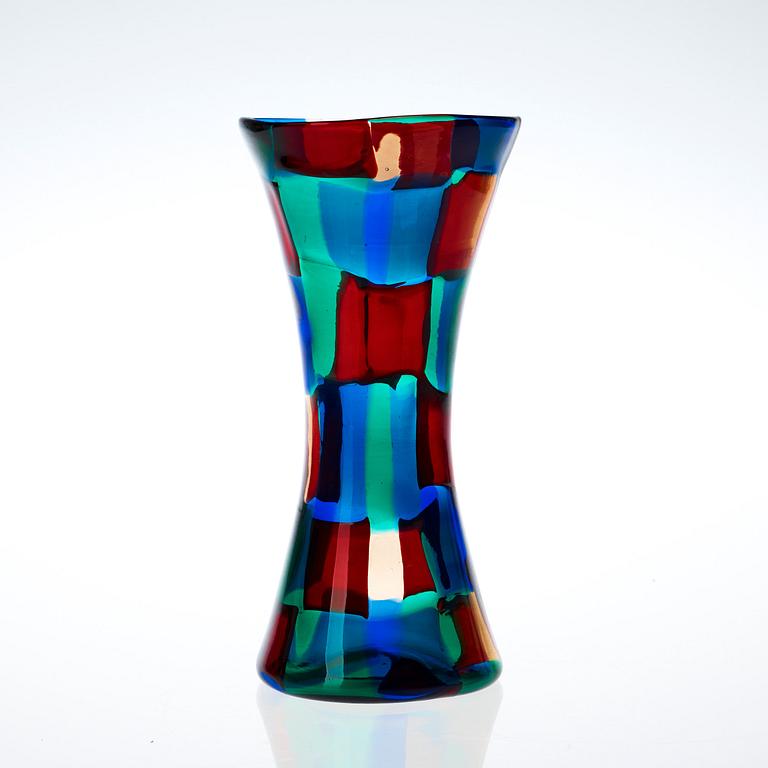 A Fulvio Bianconi 'Pezzato' glass vase, Venini, Italy 1950's.