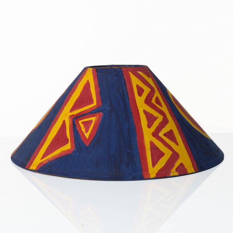 Barbro K Poggats, lampshade, signed.