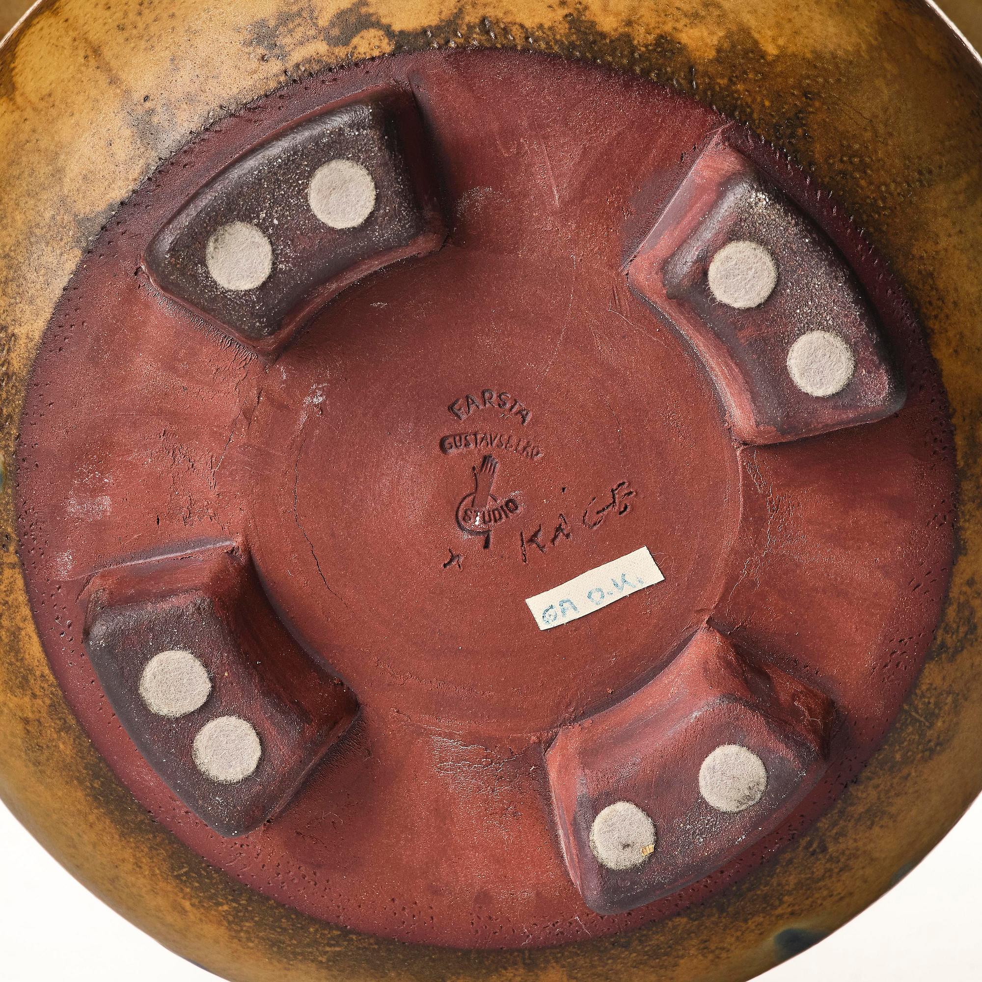 Wilhelm Kåge, a Farsta stoneware urn, Gustavsberg Studio 1953, provenance Wilhelm Kåge.