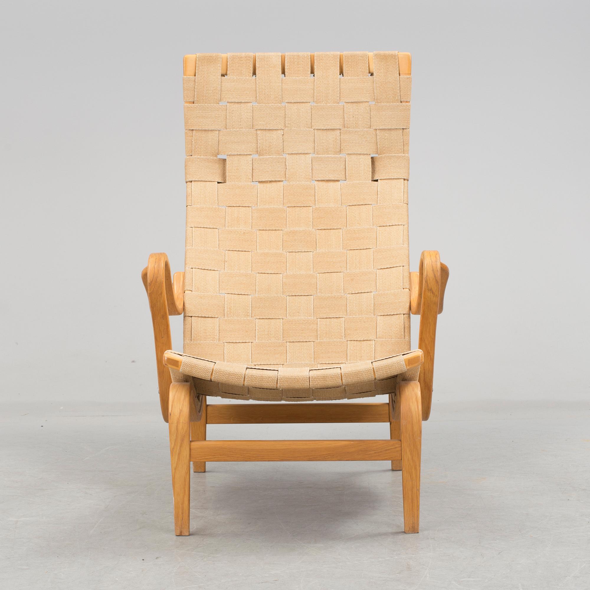 A "Pernilla" easy chair by Bruno Mathsson, Karl Mathsson, 1974.