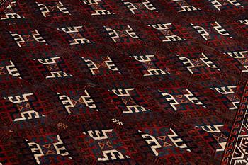 Carpet, Yomoud, antique, approx. 325 x 186 cm.