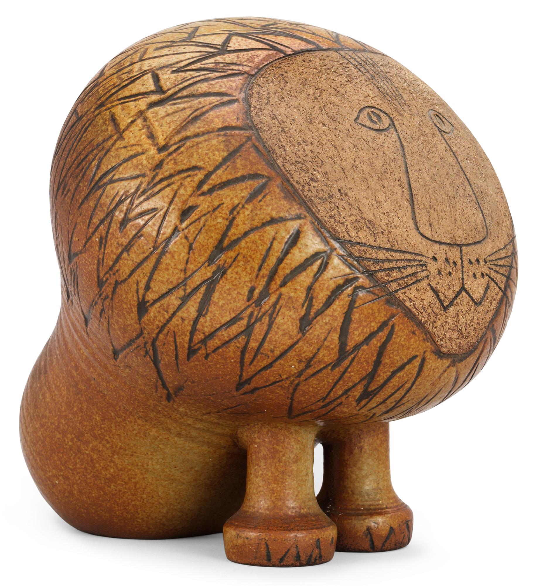 新しいスタイル A Lisa Larson stoneware lion, Gustavsberg. - Bukowskis 置物
