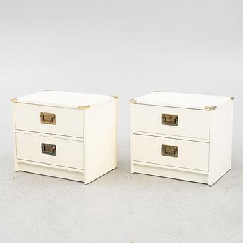 A pair of bedside tables, Nordiska Kompaniet/NK Inredning, second half of the 20th Century.